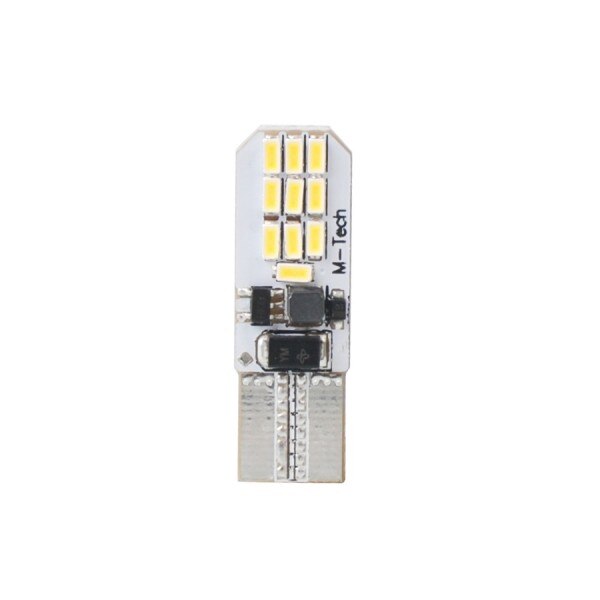 Set 2 bucati bec M-Tech LED W5W CAMBUS 20xSMD3014 12V alb PLATINUM